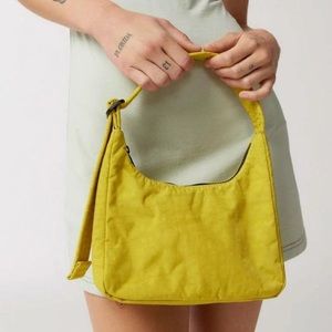 BAGGU Mini Nylon Shoulder Bag Yellow Brand New with Tags Color is called SOUR